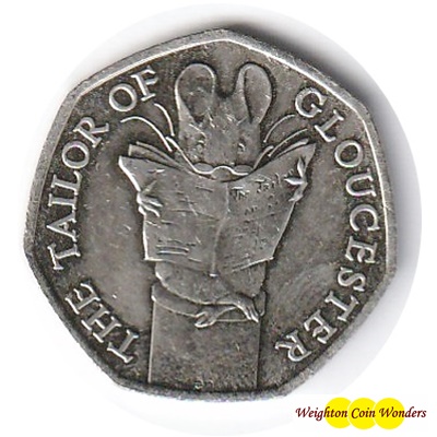 2018 50p - The Tailor of Gloucester